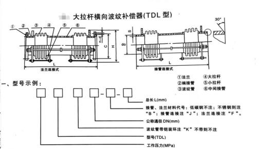 大拉桿橫向型波紋管補償器